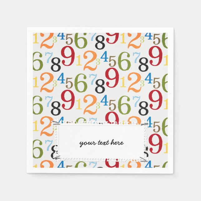 Serviette En Papier Motif scolaire (Devant)