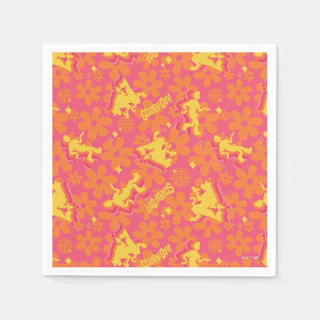 Serviette En Papier Motif Scooby-Doo Disco super (Devant)
