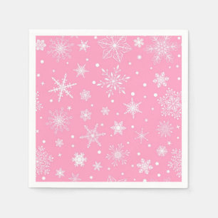 Serviette En Papier Motif Snowflake