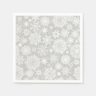 Serviette En Papier Motif Snowflake