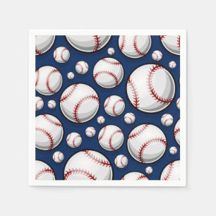 Serviette En Papier Motif sportif de baseball