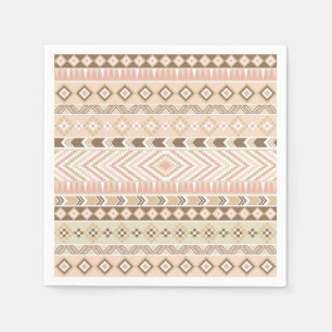 Serviette En Papier Motif tribal Amérindien du sud-ouest de Napkin