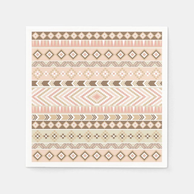 Serviette En Papier Motif tribal Amérindien du sud-ouest de Napkin (Devant)