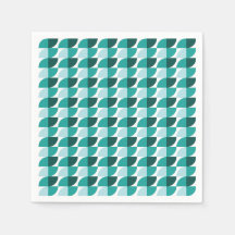 motif turquoise Napkin