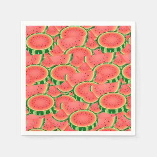 Serviette En Papier Motif Watemelon
