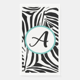 Serviette En Papier Motif Zèbre