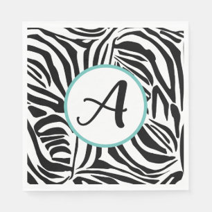 Serviette En Papier Motif Zèbre