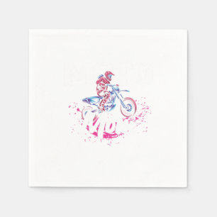 Serviette En Papier Moto Maman Mère Motocross Motorcycle Biker Cadeau
