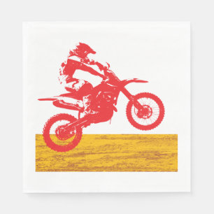 Serviette En Papier Motocross Rider