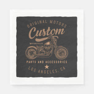 Serviette En Papier Motos personnalisées