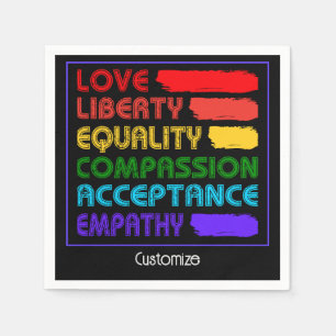 Serviette En Papier Mots Pour Vivre Par