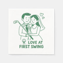Mouchoir en papier "Coup de foudre au swing" style