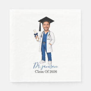 Serviette En Papier Mouchoir en papier personnalisé pour diplômé en mé