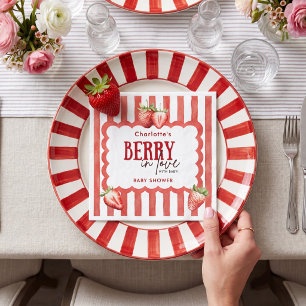 Serviette En Papier Mouchoir en papier pour Baby Shower Cute Berry In 