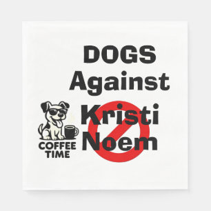 Serviette En Papier Mouchoirs en papier Chiens contre Kristi Noem