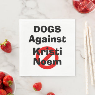 Serviette En Papier Mouchoirs en papier Chiens contre Kristi Noem