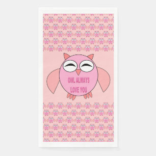 Serviette En Papier Mouchoirs en papier Chouette Message d'Amour Migno