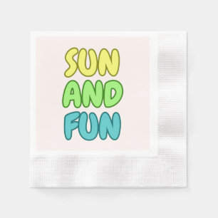 Serviette En Papier Mouchoirs en papier Soleil et Amusement
