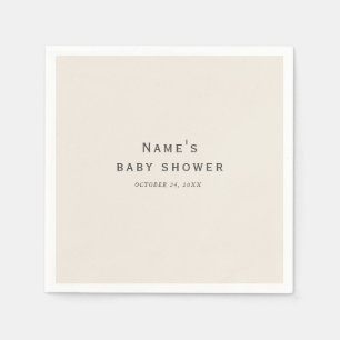 Serviette En Papier Mouchoirs pour Baby Shower Crème Vintage