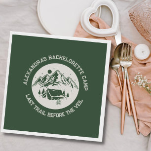 Serviette En Papier Mountain Camping Week-end Bachelorette