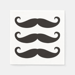 Serviette En Papier Moustache/moustache/Schnurrbart + vos idées