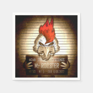 Serviette En Papier Mr Rooster Vintage