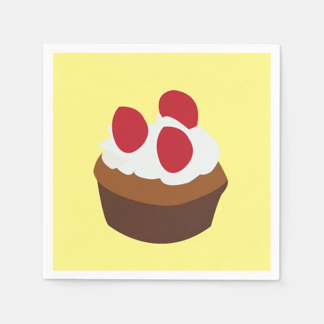 Serviette En Papier Muffin Cupcake (Devant)