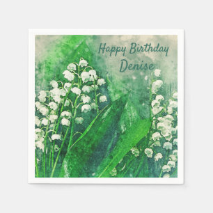 Serviette En Papier Muguet Nappes de Fête Personnalisées