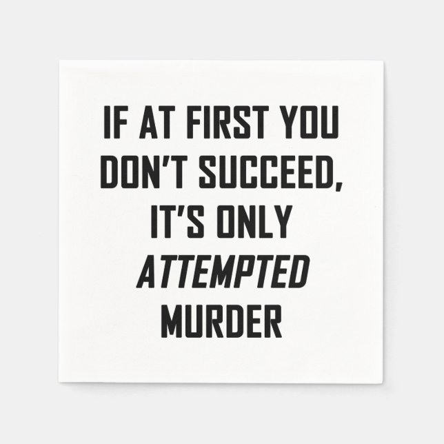 Serviette En Papier Murder (Devant)