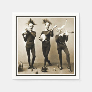 Serviette En Papier Musiciens fou Fruitcake