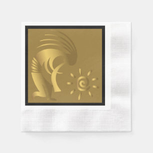 Serviette En Papier Musique Arizona Gold Kokopelli