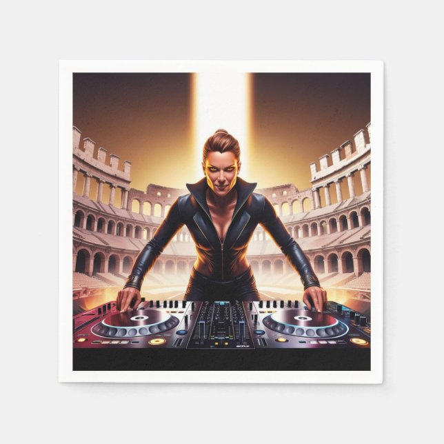 Serviette En Papier Musique conception Papier Napkin (Devant)