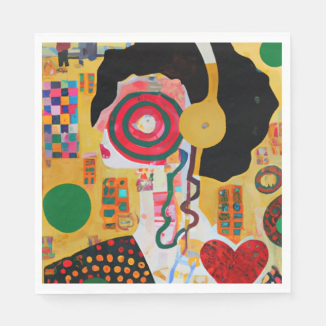 Serviette En Papier Musique pop (Devant)