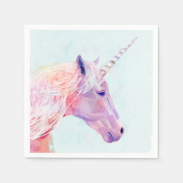 Serviette En Papier Mystic Unicorn (Devant)