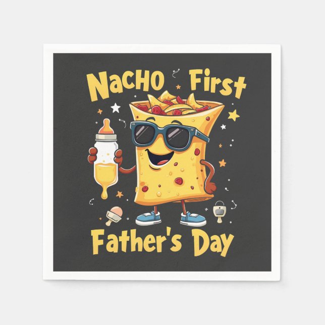 Serviette En Papier Nacho Première Fête des pères Cinco De Mayo Papa (Devant)