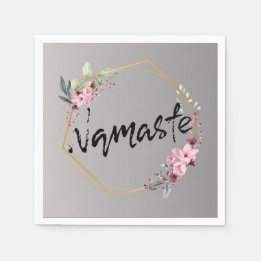 Serviette En Papier Namaste Cocktail Napkin
