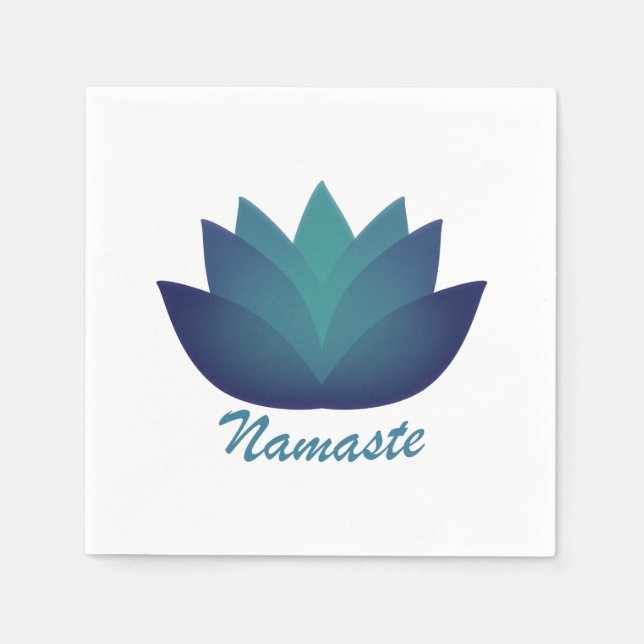 Serviette En Papier Namaste Lotus Flower (Devant)