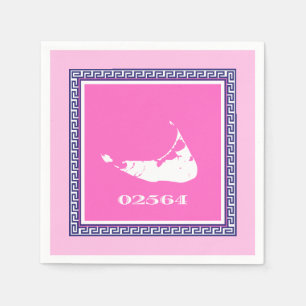 Serviette En Papier Nantucket (Sconset) Cocktail rose serviettes