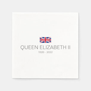 Serviette En Papier Napkin Papier Queen Elizabeth II