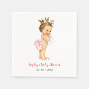 Serviette En Papier Napkin vintage Princess Baby shower (Perles)