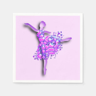 Serviette En Papier Napkins Ballerina