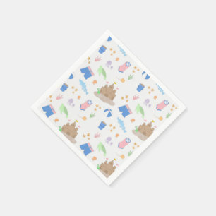 Serviette En Papier Napkins Beach Party
