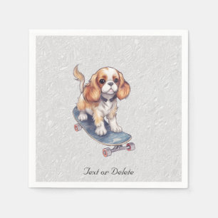 Serviette En Papier Napkins Cavalier King Charles Spaniel