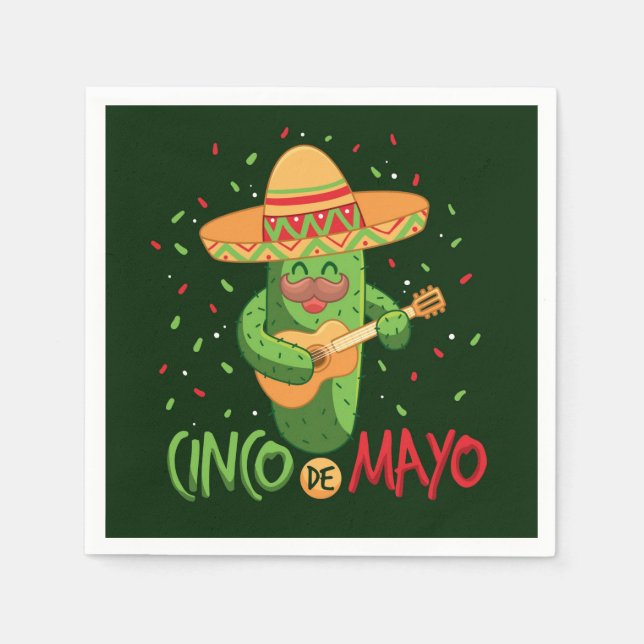 Serviette En Papier Napkins Cinco De Mayo (Devant)