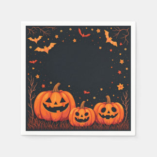 Serviette En Papier Napkins Citrouille d'Halloween