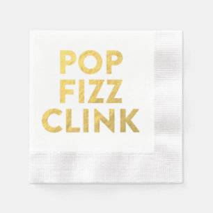 Serviette En Papier Napkins CLINK POP FIZZ