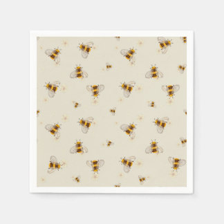 Serviette En Papier Napkins d'abeilles