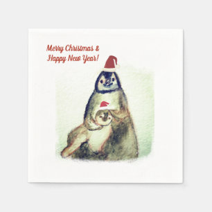 Serviette En Papier Napkins de fête de vacances