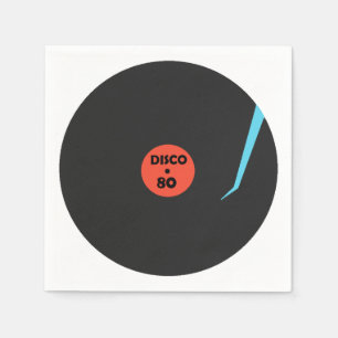 Serviette En Papier Napkins Disco Music Party