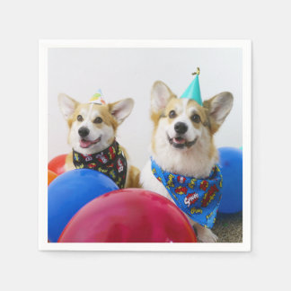 Serviette En Papier Napkins en papier Party Corgis